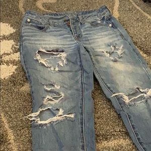 Boyfriend ripped jeans